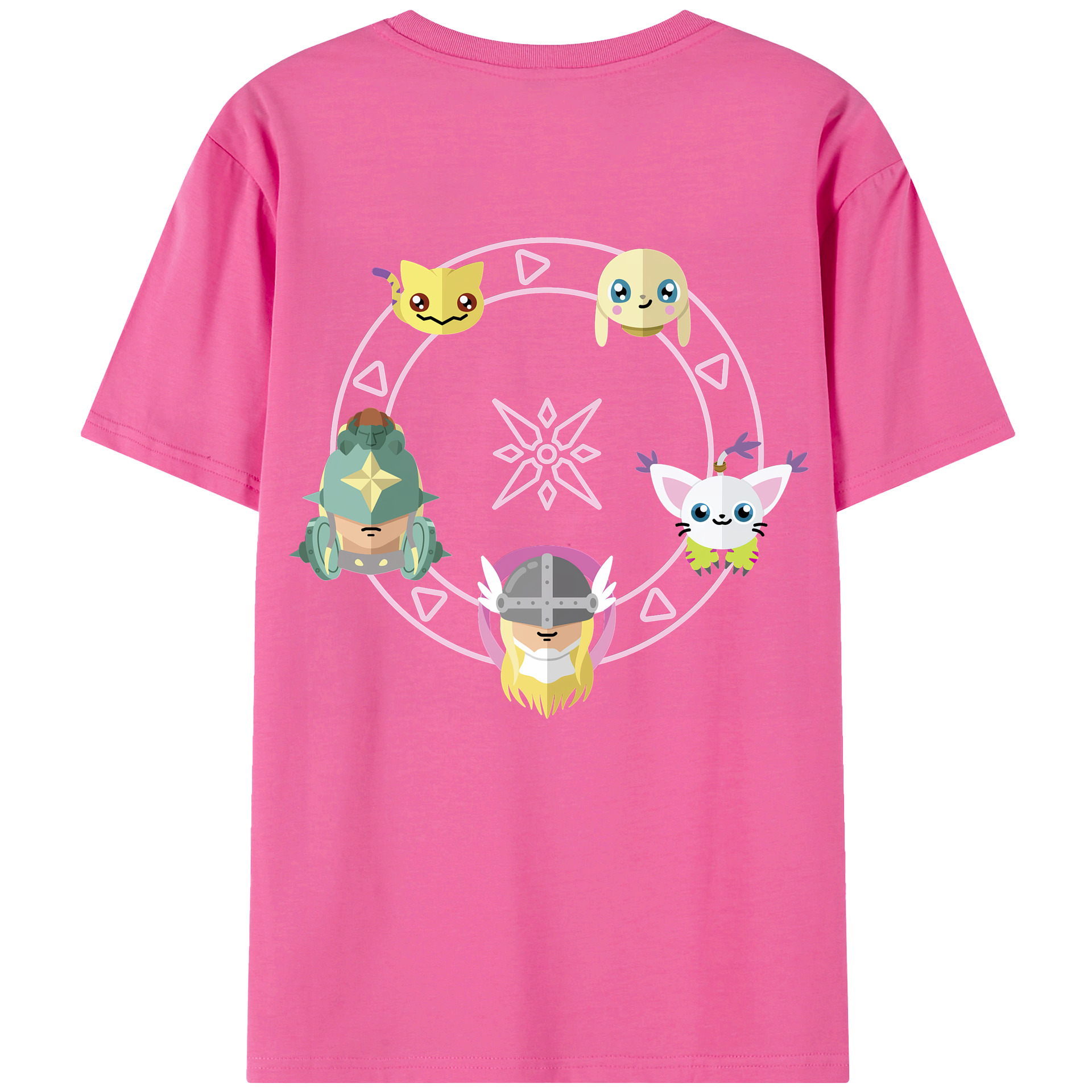 （画像用） Digimon デジタルモンスター/デジモン レディース半袖Tシャツ(バックプリント)